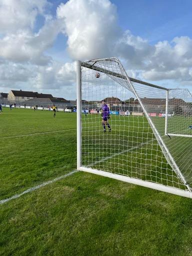 Woodrow scores stunning goal for Hakin from touchline. Picture Johnny Bap Lewis
